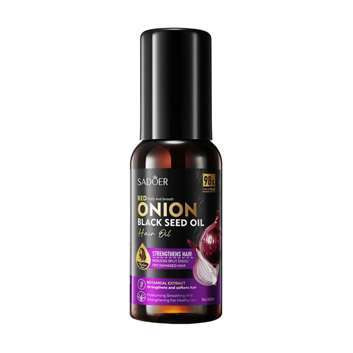 Олія для волосся Sadoer Red Onion Black Seed Oil Hair Oil, 60 мл