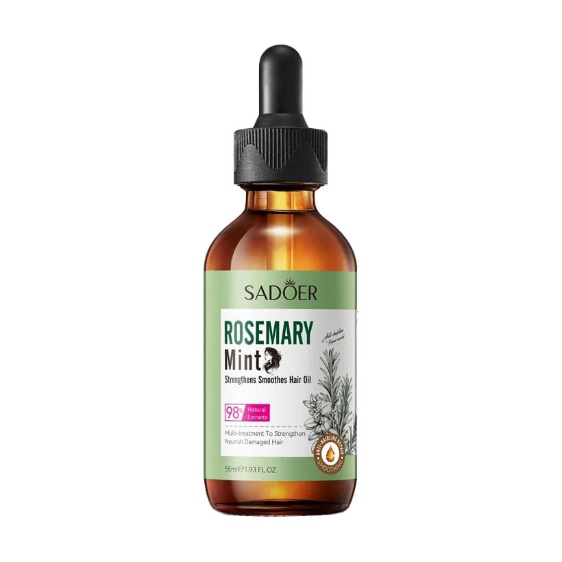 Олія для волосся Sadoer Rosemary Mint Strengthens Smoothes Hair Oil, 55 мл